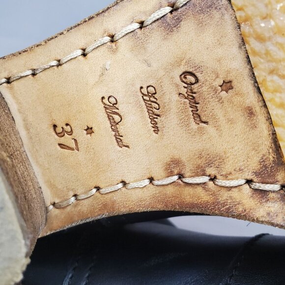 Hudson Black Leather Side Buckle Women's Boot Size 37( US 6) - Picture 16 of 16